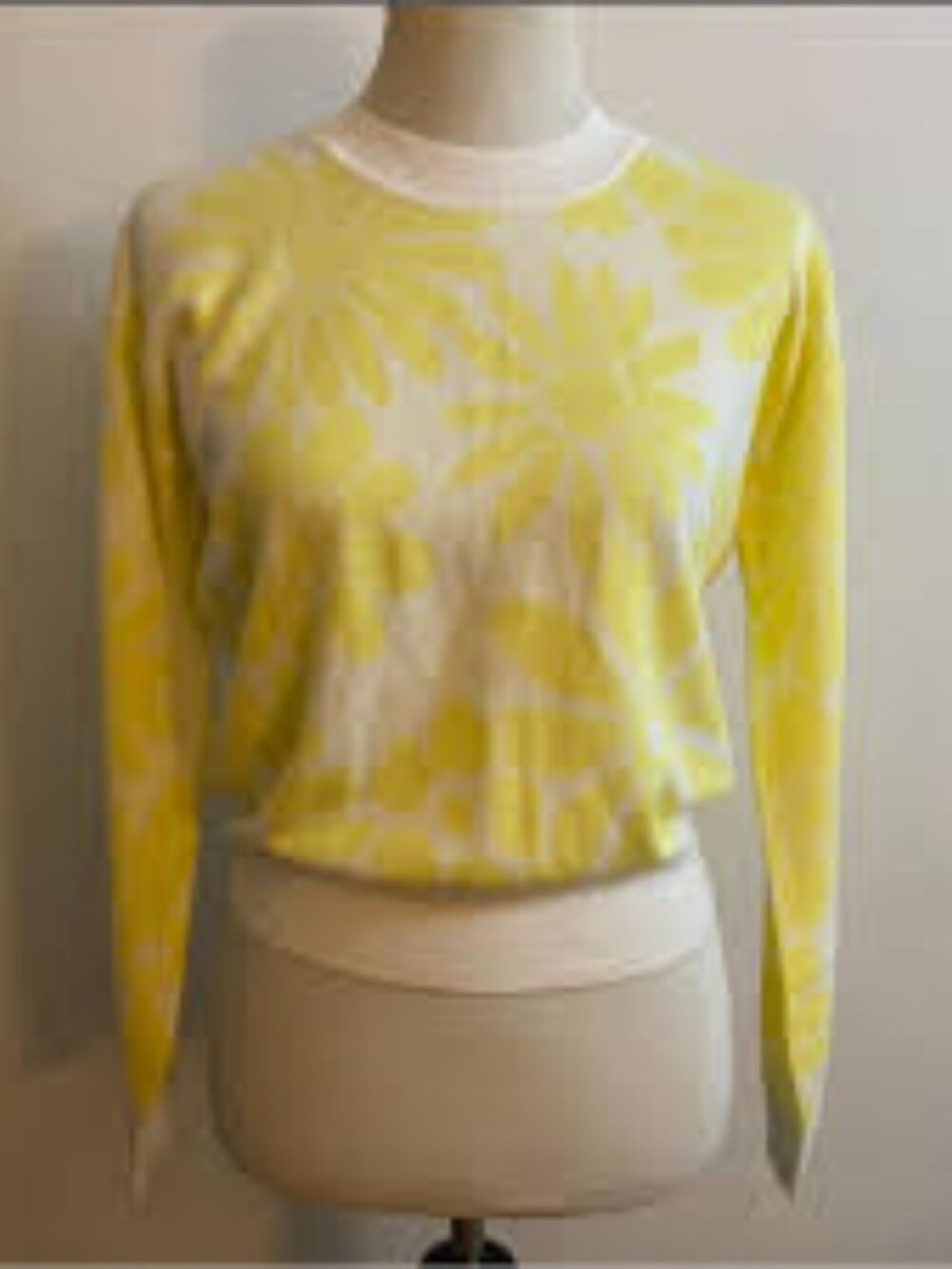 Loft Yellow Daisy Over-Sized Sweater